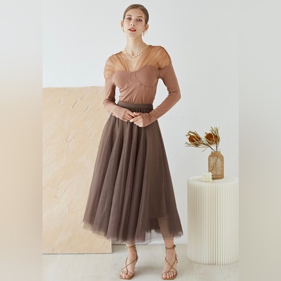 Chicwish My Secret Garden Tulle Skirt - Picture 3 of 8